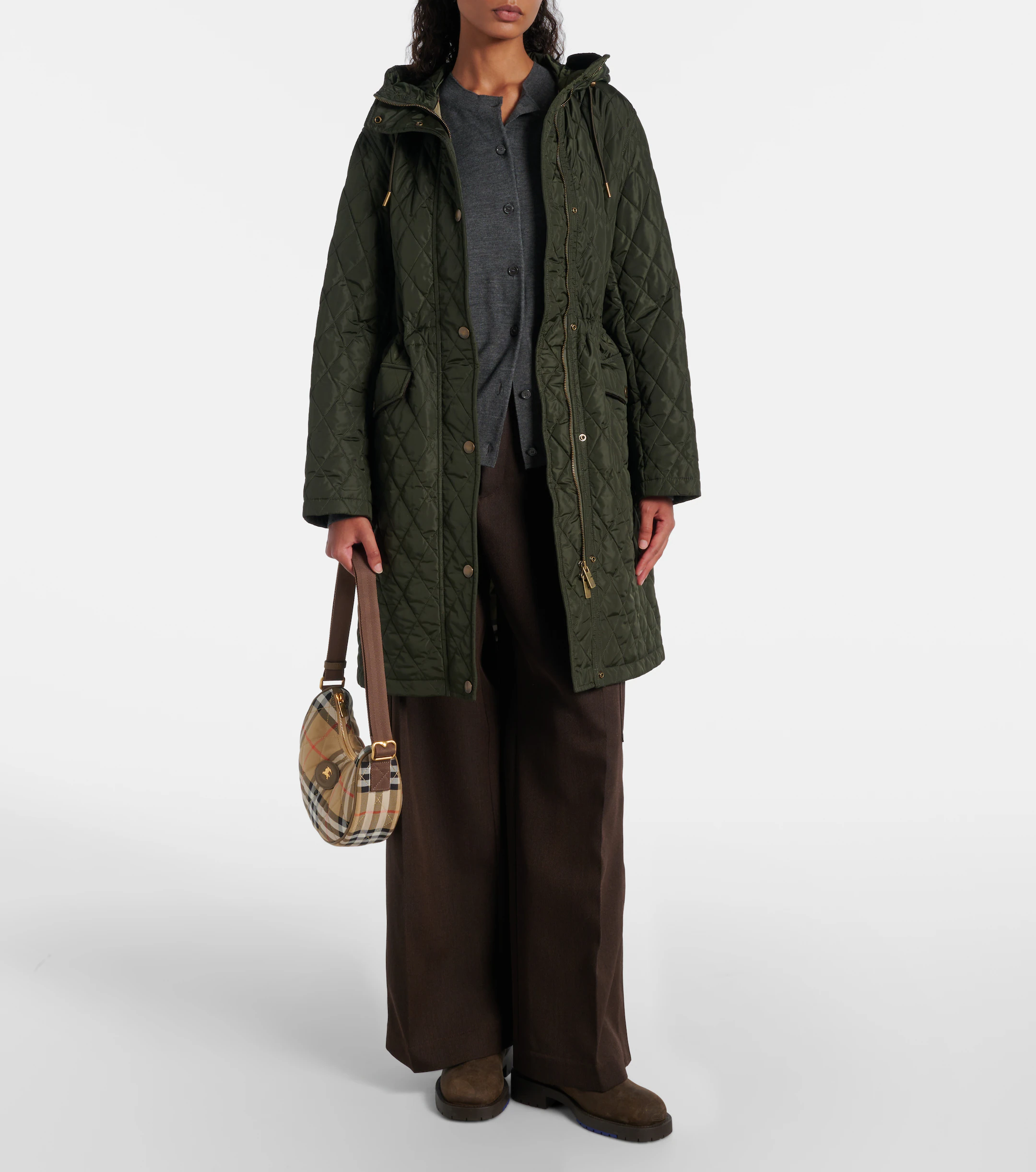 Burberry Horseshoe Small Check crossbody bag