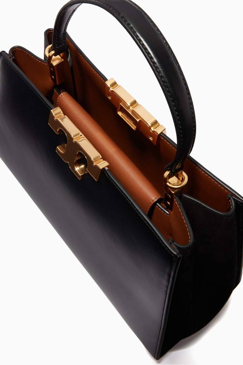 Tory Burch Eleanor leather tote bag in black