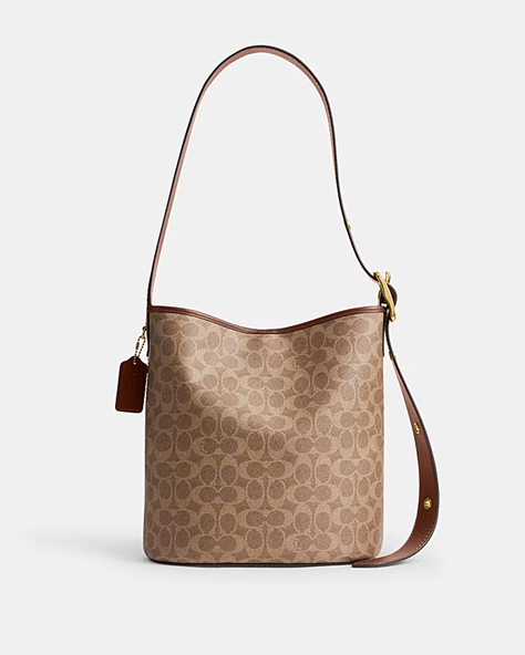 COACH BLEECKER BUCKET BAG IN SIGNATURE CANVAS