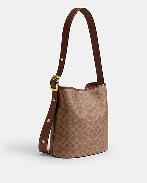 COACH BLEECKER BUCKET BAG IN SIGNATURE CANVAS