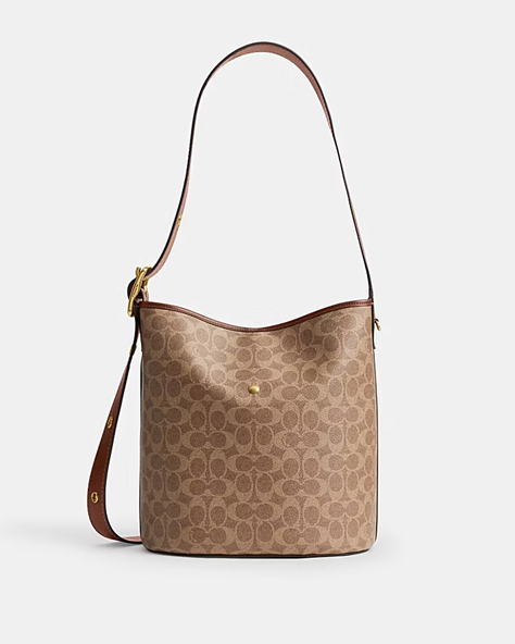 COACH BLEECKER BUCKET BAG IN SIGNATURE CANVAS