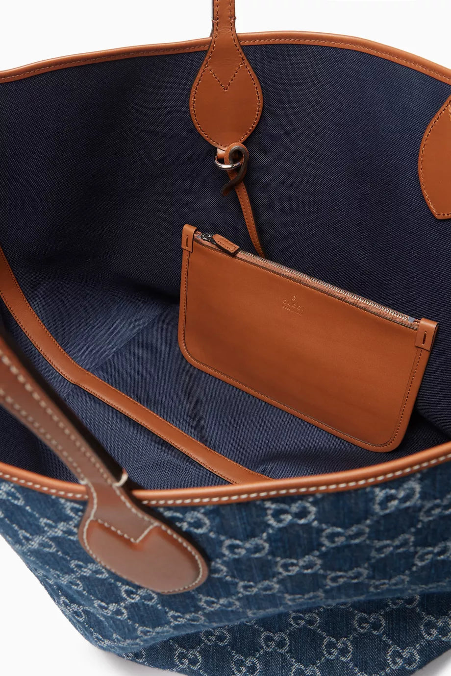 GUCCI Totissima Tote Bag in GG Printed Denim