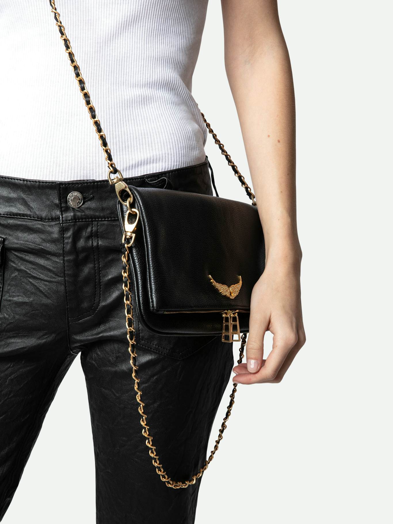 Zadig & Voltaire Rock Studs embellished clutch