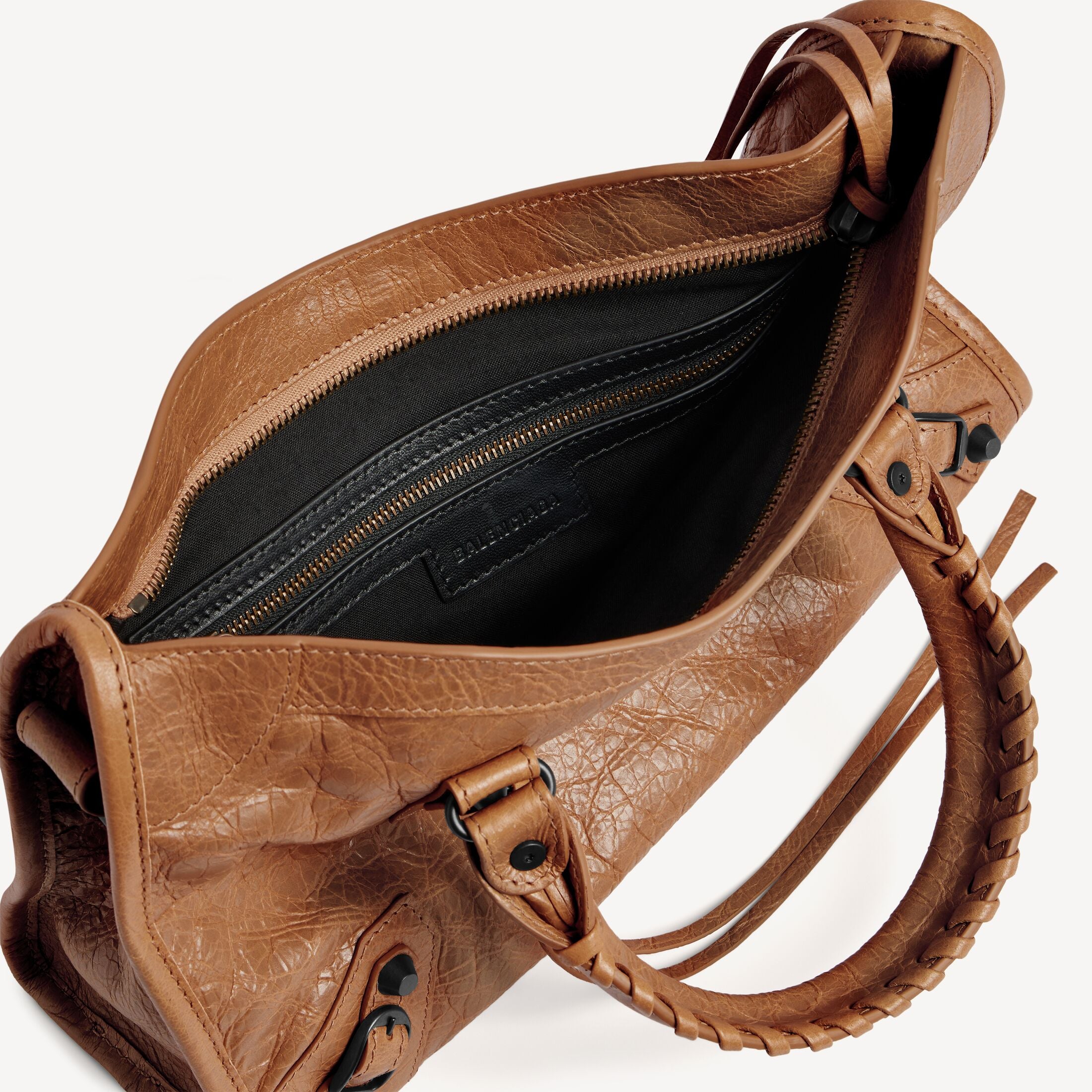 BALENCIAGA WOMEN'S LE CITY BAG SMALL IN CAMEL