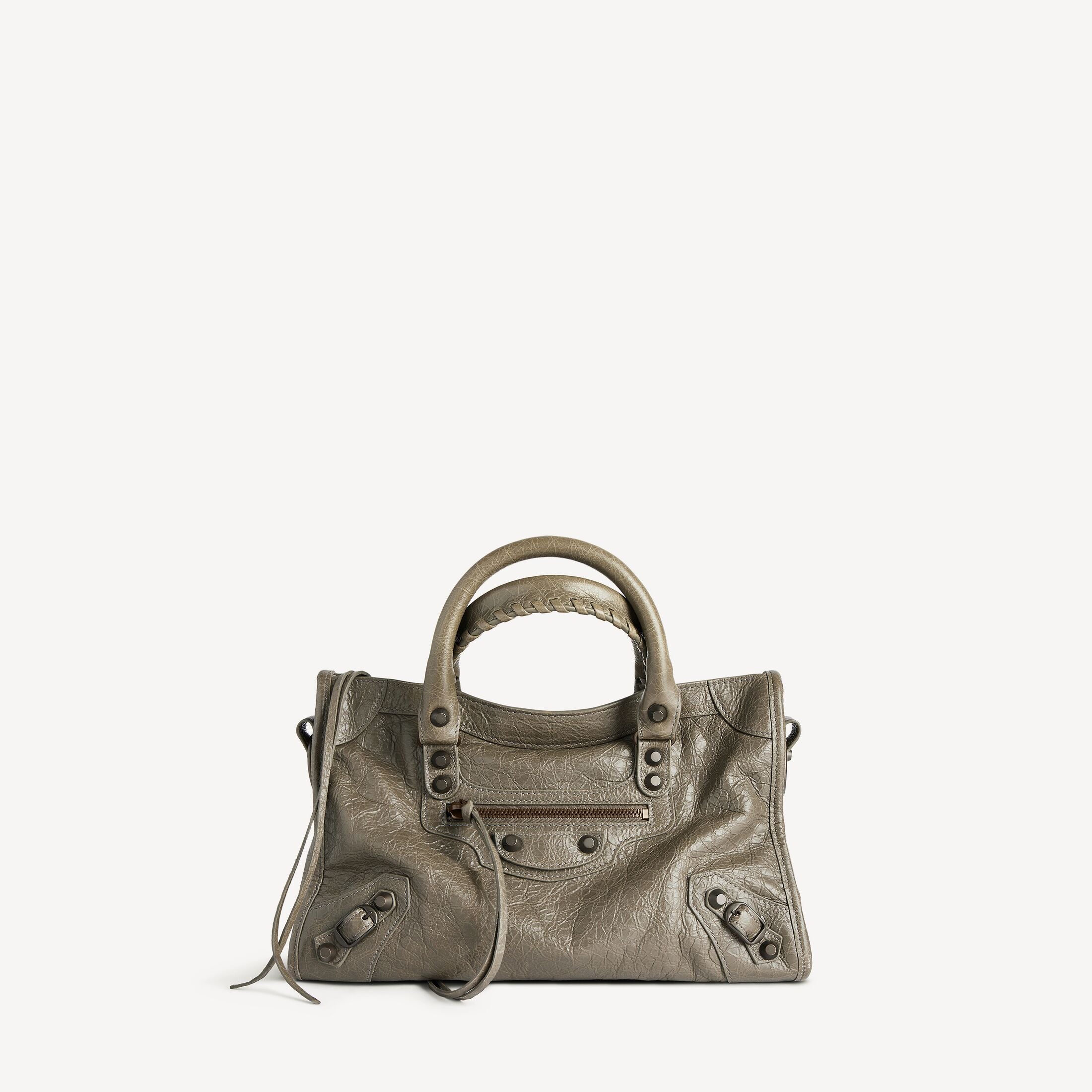 BALENCIAGA WOMEN'S LE CITY BAG SMALL IN ARMY GREEN