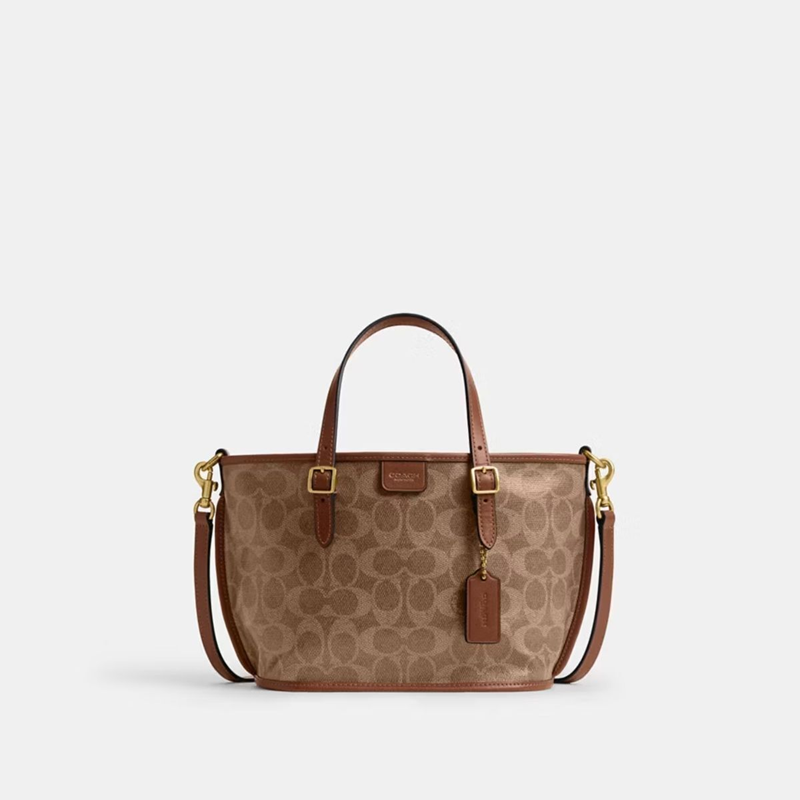 COACH TAXI TOTE BAG 21 IN SIGNATURE CANVAS