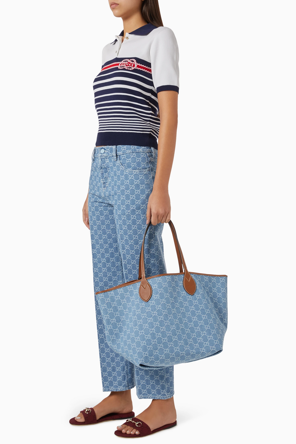 Gucci Totissima Large Tote Bag in GG Denim