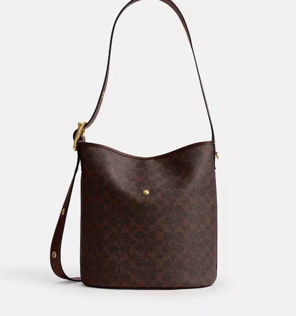 COACH BLEECKER BUCKET BAG IN SIGNATURE CANVAS