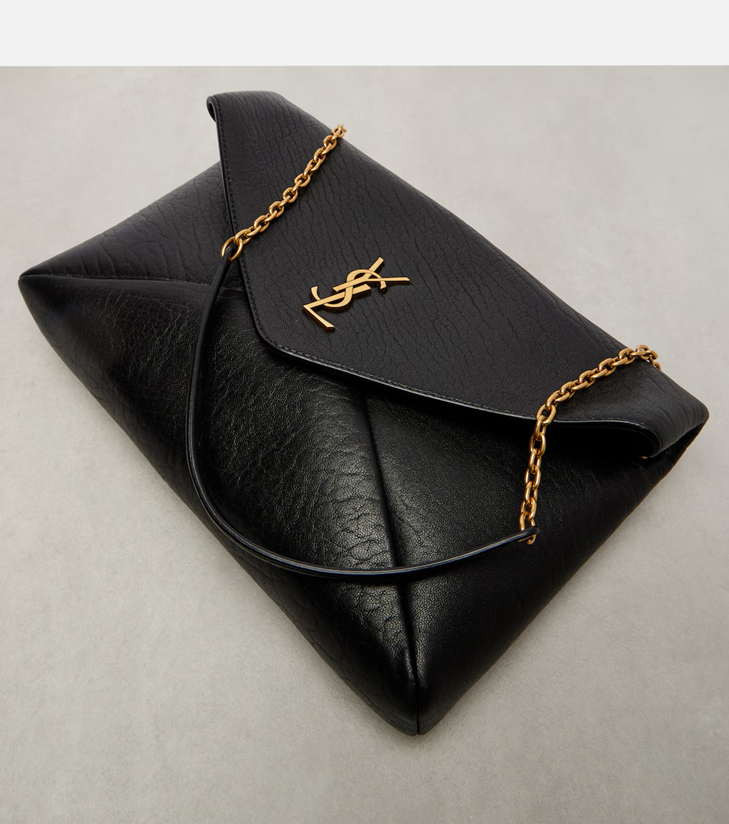 Saint Laurent Cassandre leather large shoulder bag