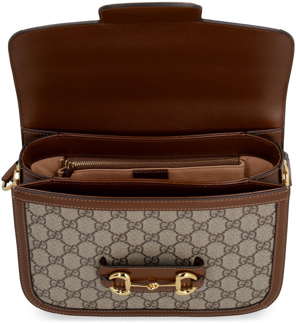 Gucci 1995 Horsebit GG  fabric shoulder bag