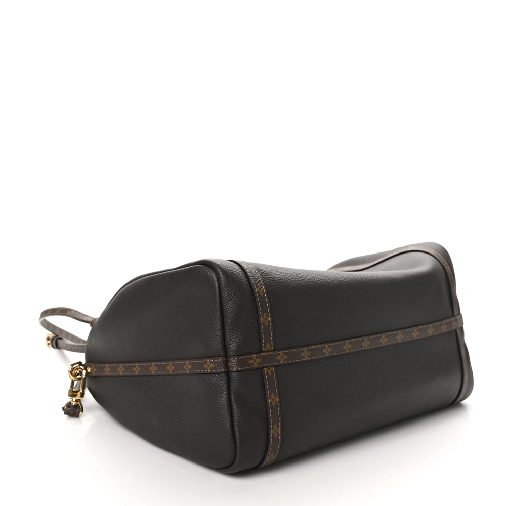 Louis Vuitton Calfskin Monogram Express MM Mahogany