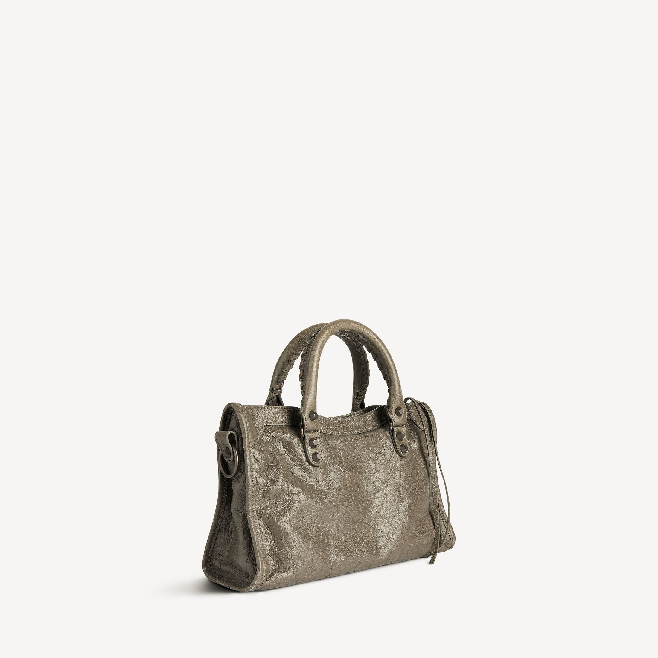 BALENCIAGA WOMEN'S LE CITY BAG SMALL IN ARMY GREEN