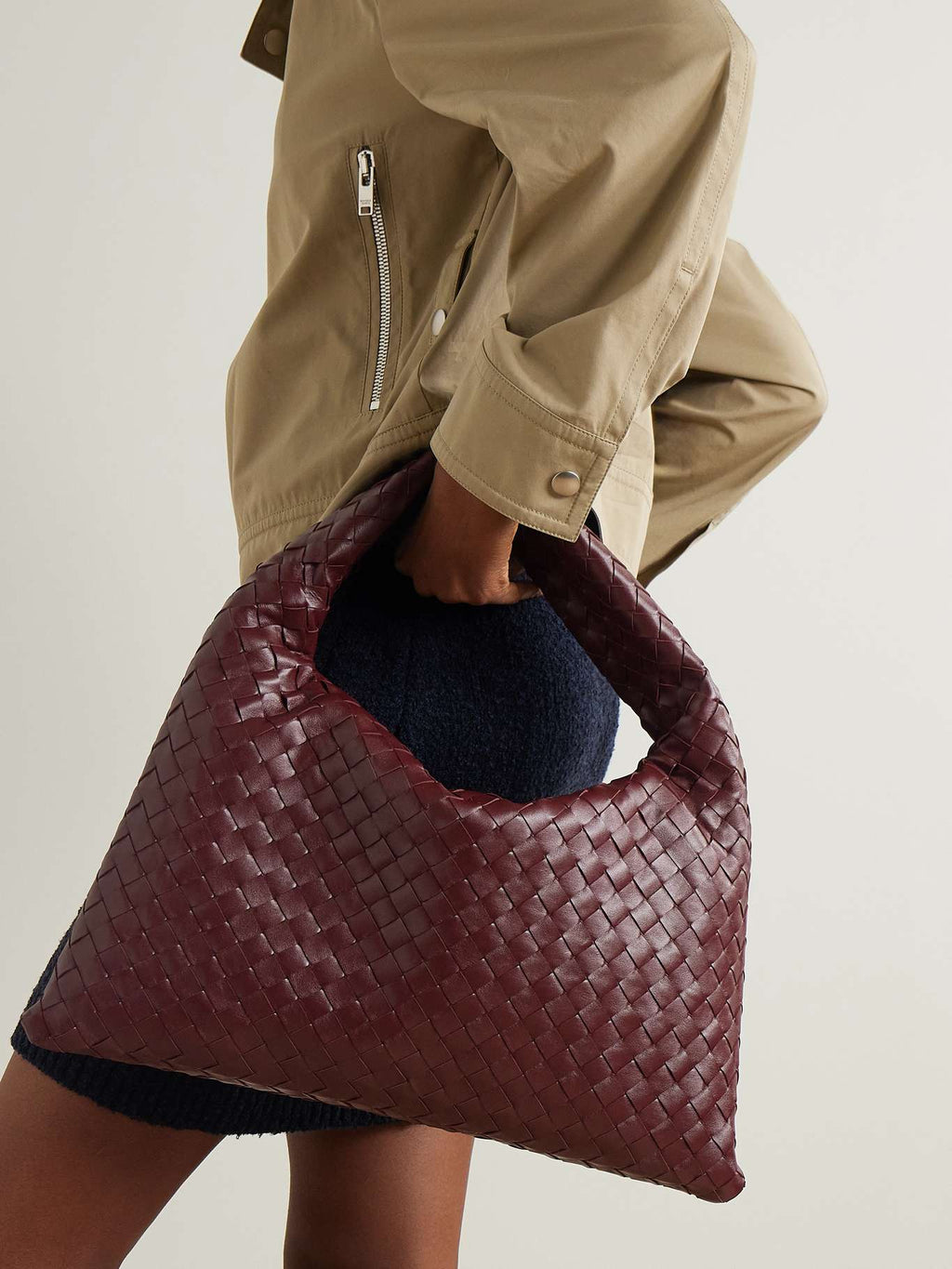 Bottega Veneta Hop small intrecciato leather tote