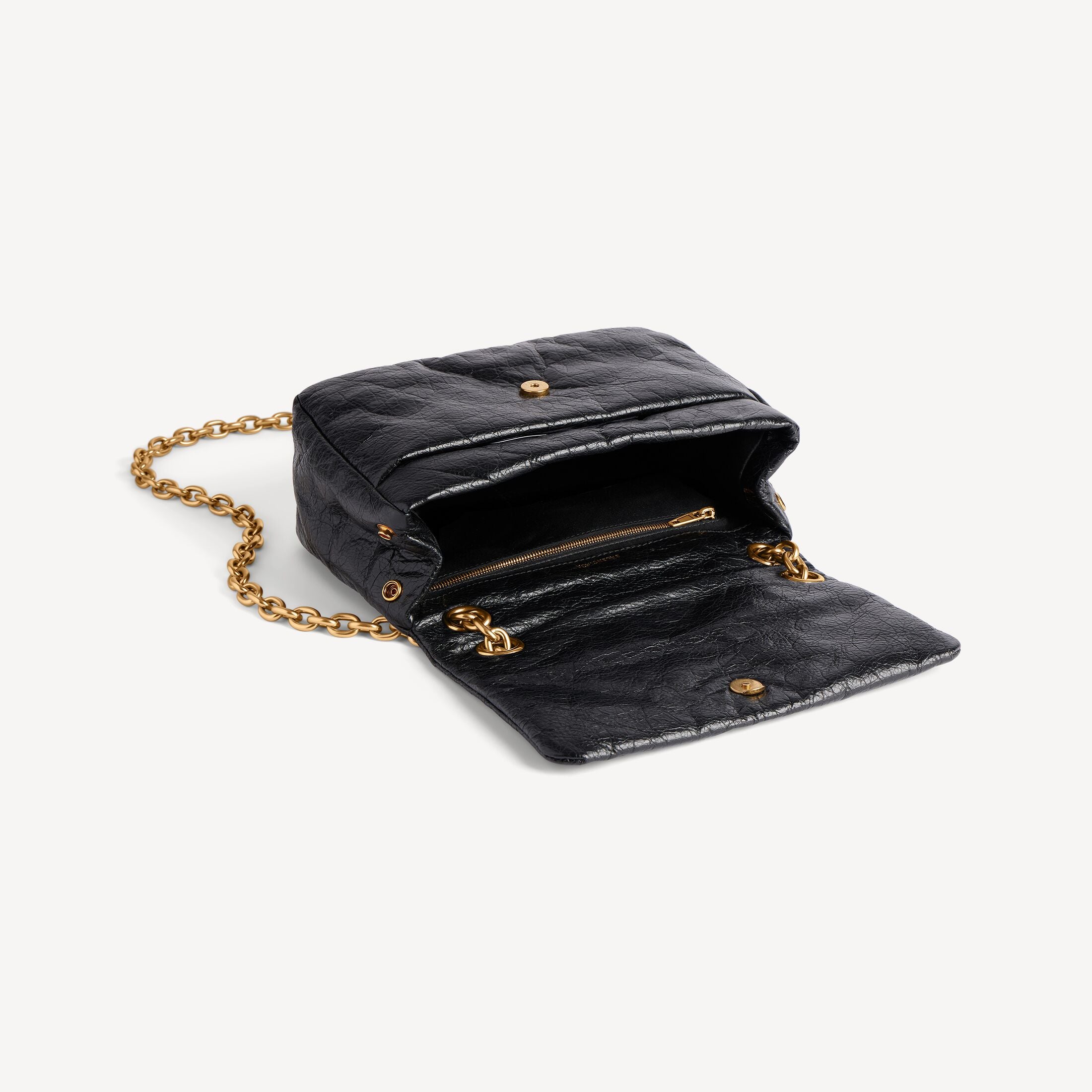 BALENCIAGA WOMEN'S MONACO BAG MINI IN BLACK