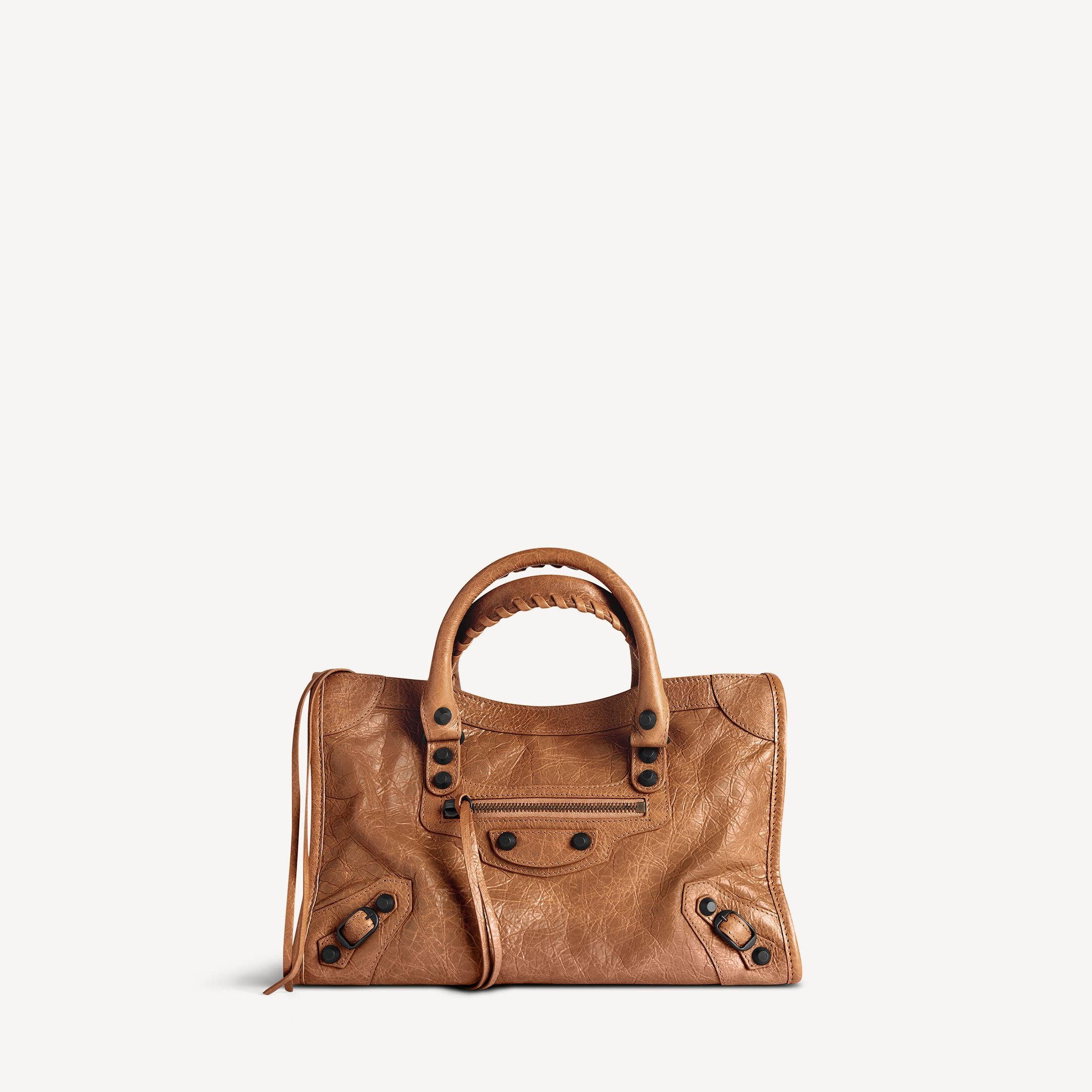 BALENCIAGA WOMEN'S LE CITY BAG SMALL IN CAMEL
