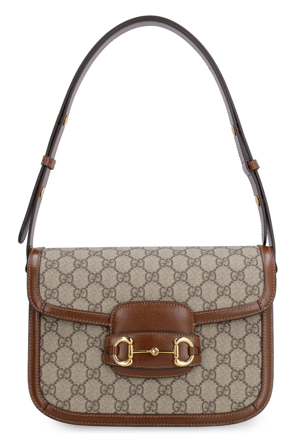 Gucci 1995 Horsebit GG  fabric shoulder bag