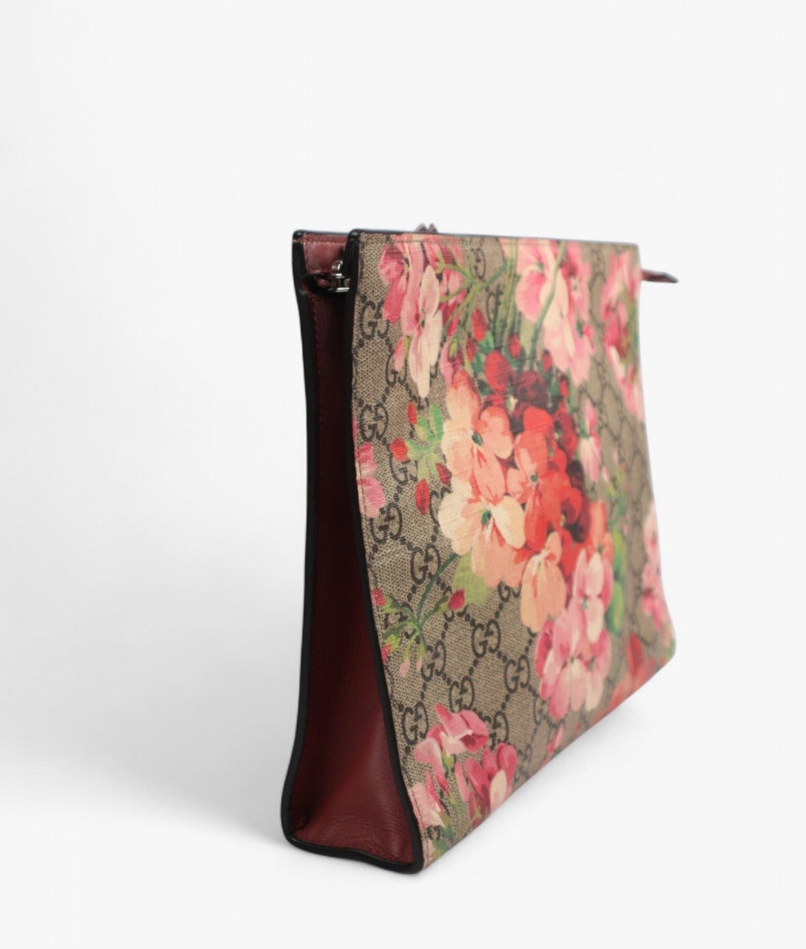 GUCCI GG BLOOMS FLORAL CLUTCH