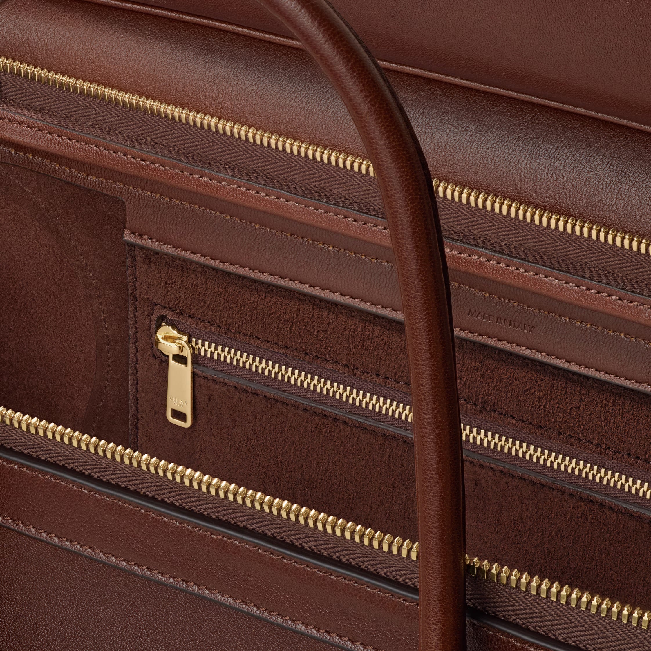 CELINE SMILE LUGGAGE IN SUPPLE SHINY LAMBSKIN