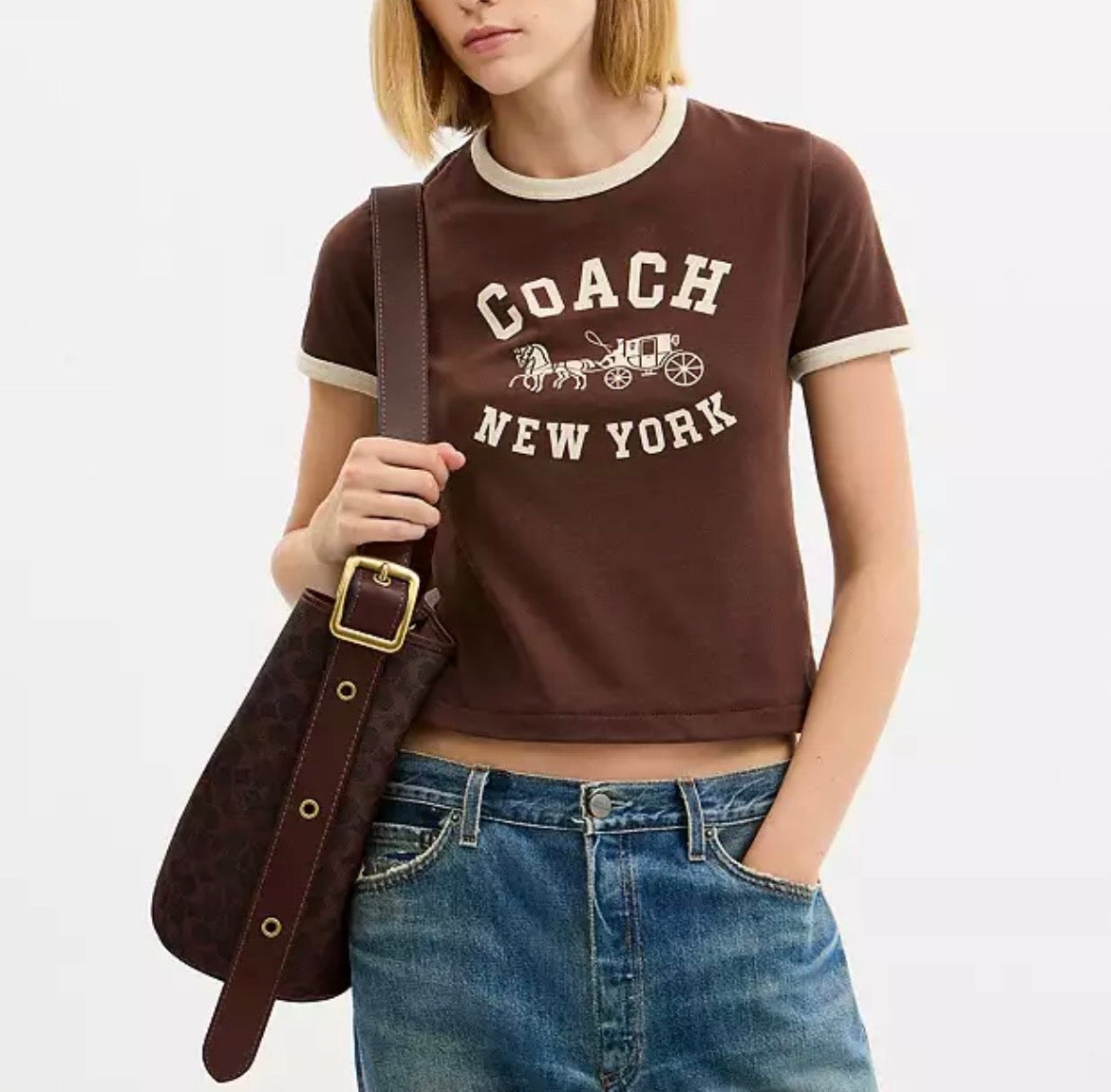 COACH BLEECKER BUCKET BAG IN SIGNATURE CANVAS