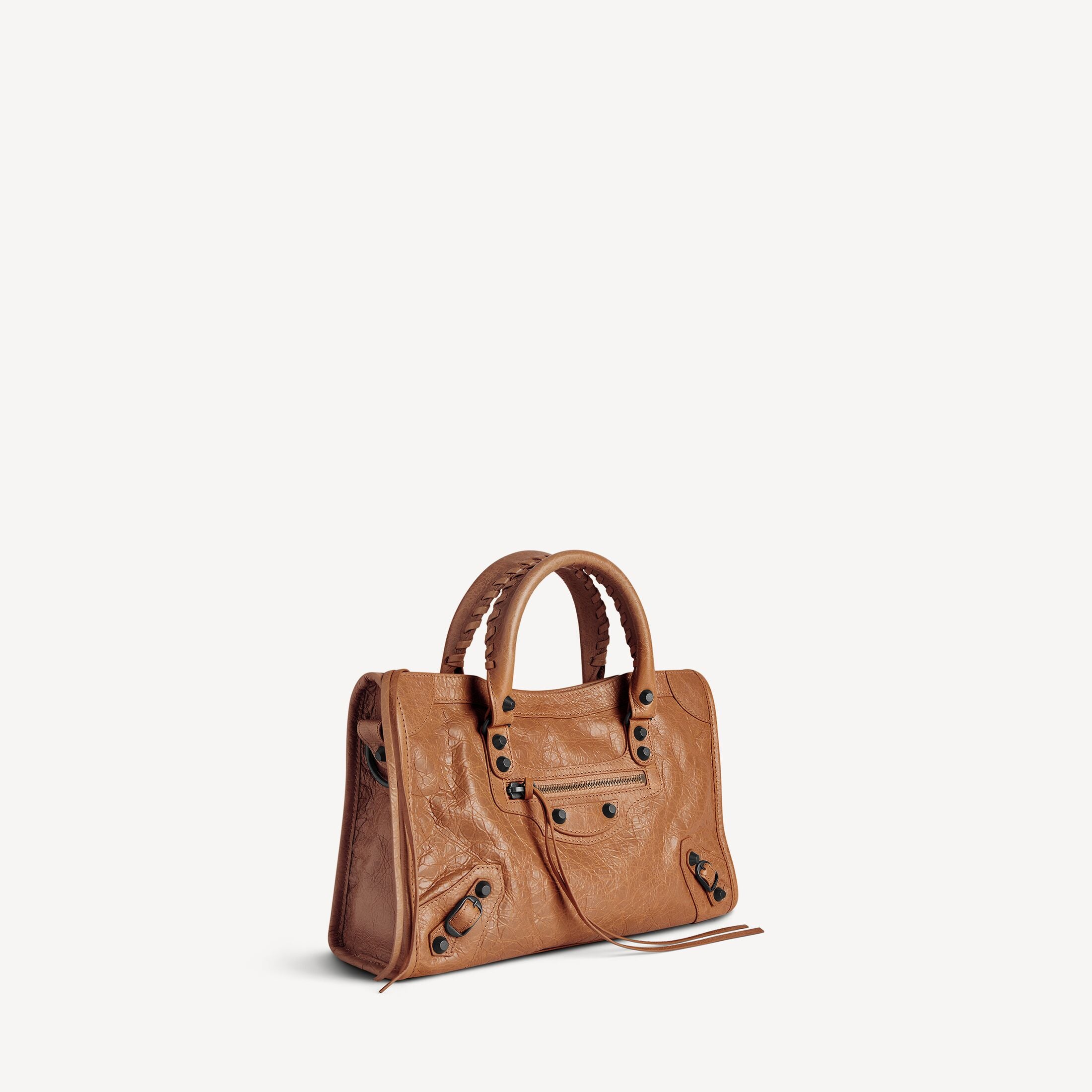 BALENCIAGA WOMEN'S LE CITY BAG SMALL IN CAMEL