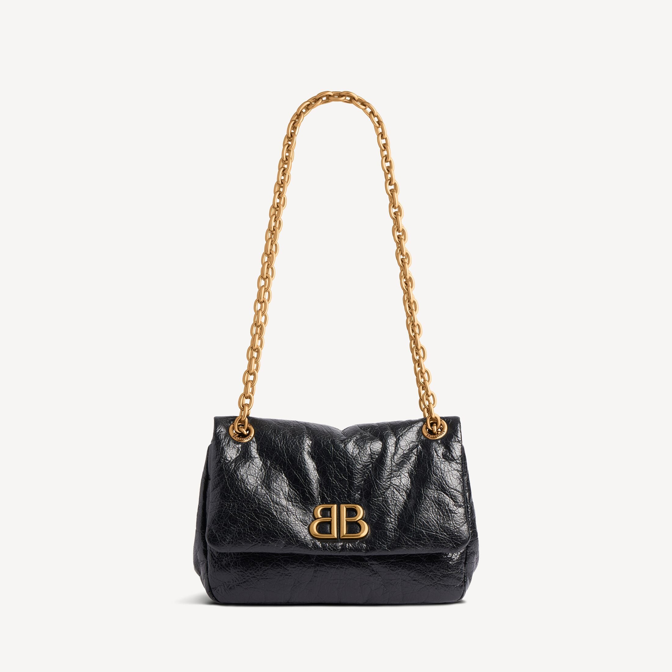 BALENCIAGA WOMEN'S MONACO BAG MINI IN BLACK