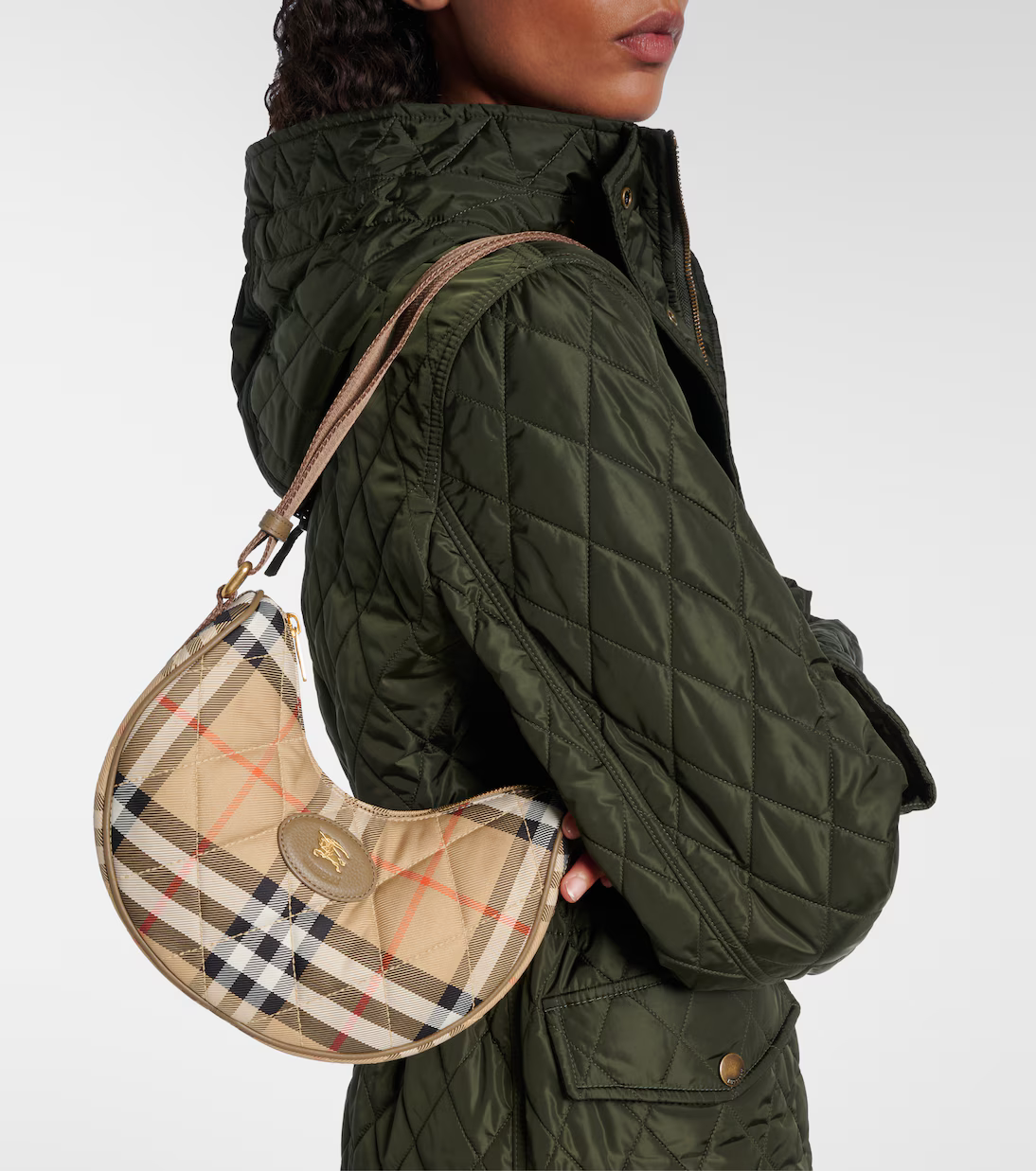 Burberry Horseshoe Small Check crossbody bag