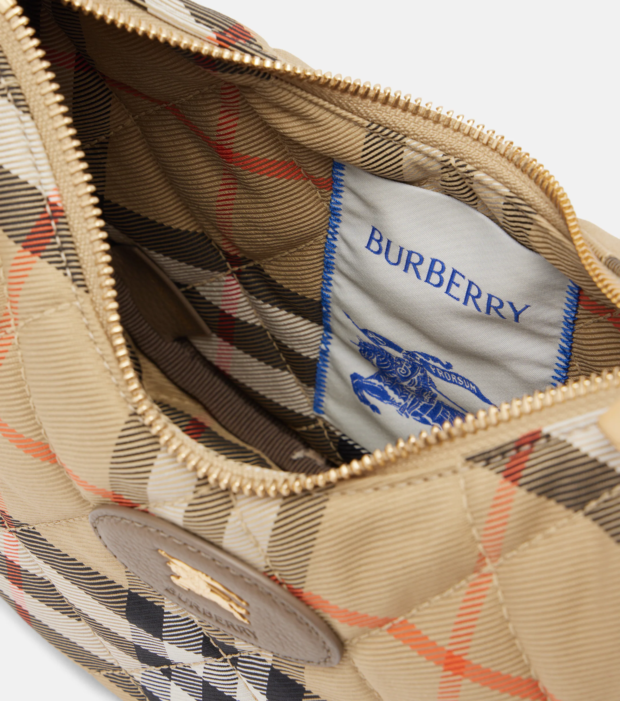 Burberry Horseshoe Small Check crossbody bag