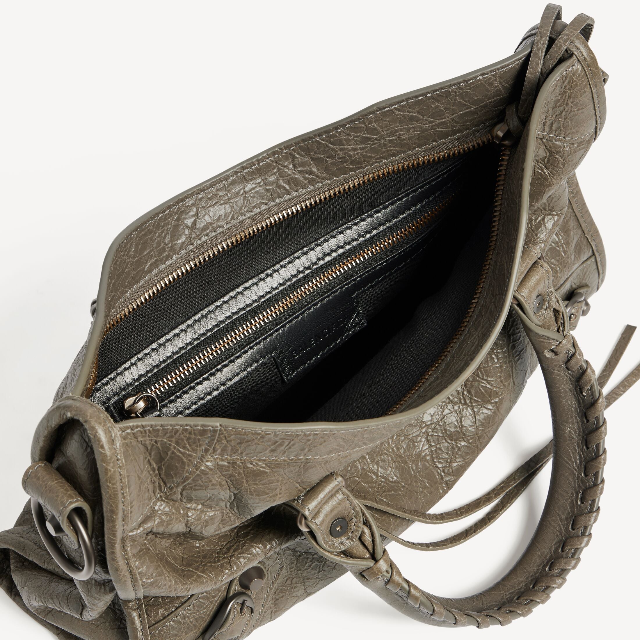 BALENCIAGA WOMEN'S LE CITY BAG SMALL IN ARMY GREEN