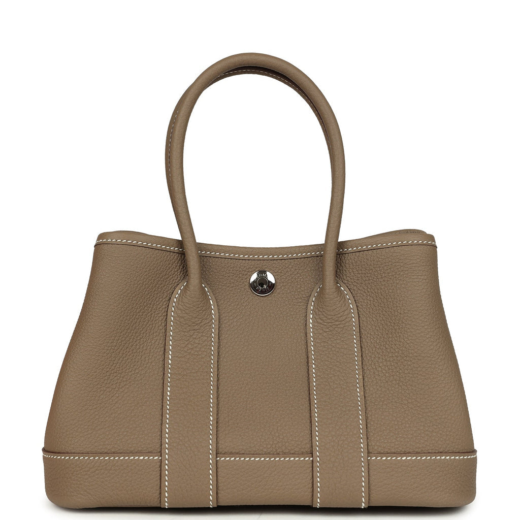 Hermès Garden Party Neo 23 Etoupe Negonda Palladium Hardware