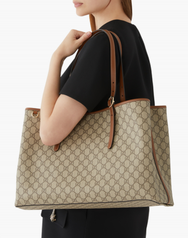 Gucci GG Emblem Large Tote Bag