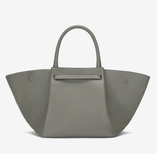 Demellier The Midi New York Grain Ecru Stitching