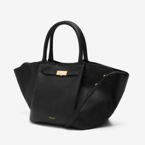 Demellier The Midi New York Grain Ecru Stitching