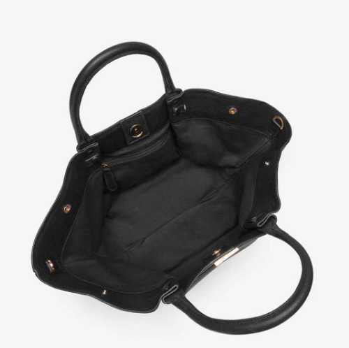 Demellier The Midi New York Grain Ecru Stitching