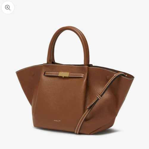 Demellier The Midi New York Grain Ecru Stitching