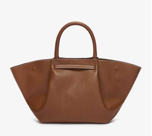 Demellier The Midi New York Grain Ecru Stitching