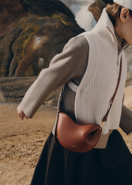 Polene Tonca Edition Textured Cognac