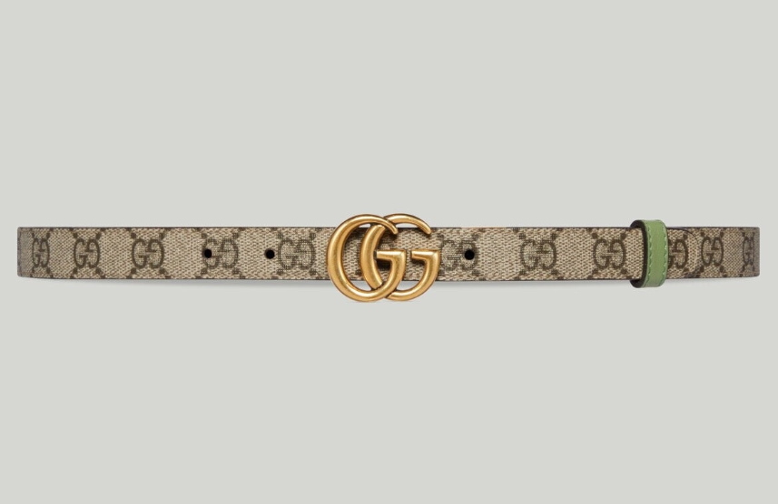GUCCI  Gucci GG Marmont Reversible Wide Belt