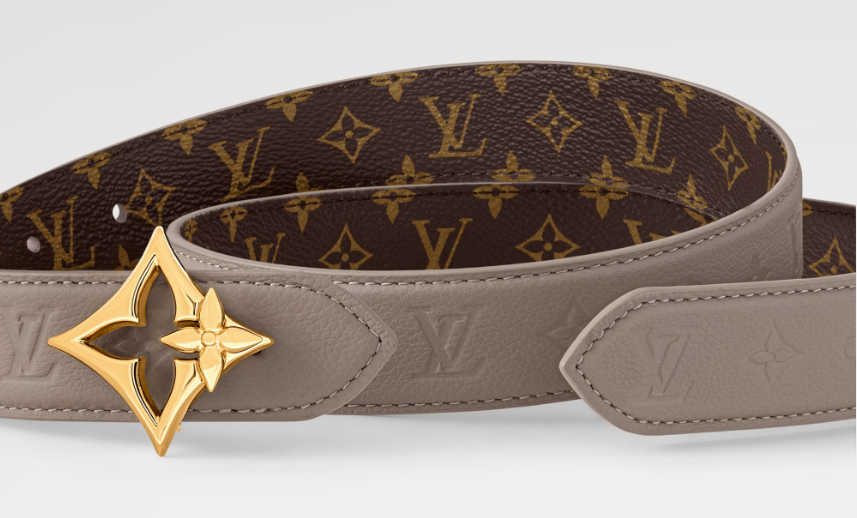 LV Flowergram Ard 30mm Reversible Belt
