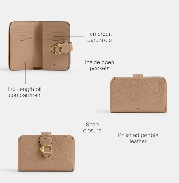 Coach Tabby Medium Wallet In Colorblock Signature Canvas