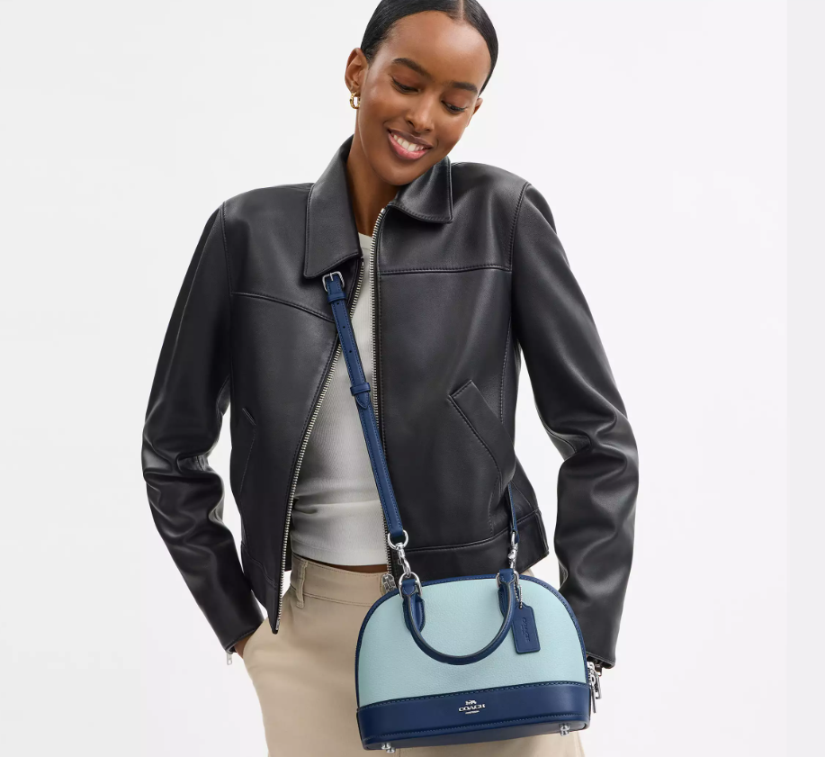 Coach Sabrina Satchel Bag In Colorblock