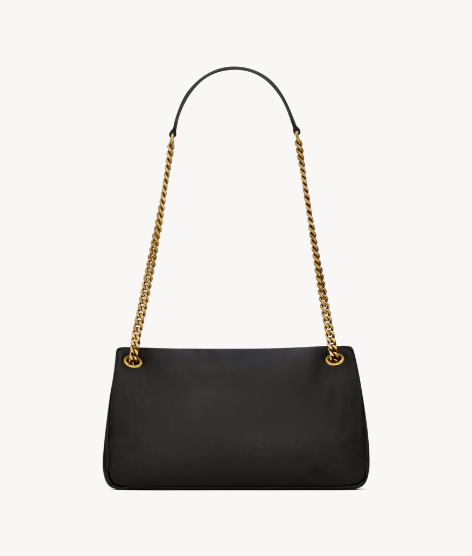 YSL Calypso small in plunged lambskin