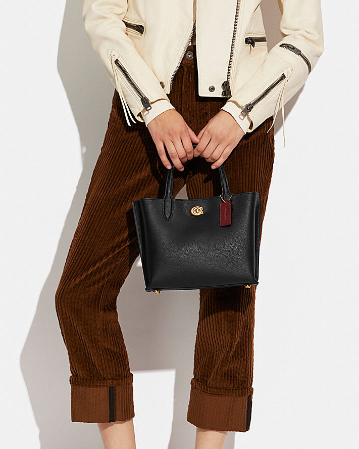 Coach Willow Tote 24 In Black