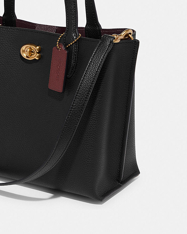 Coach Willow Tote 24 In Black