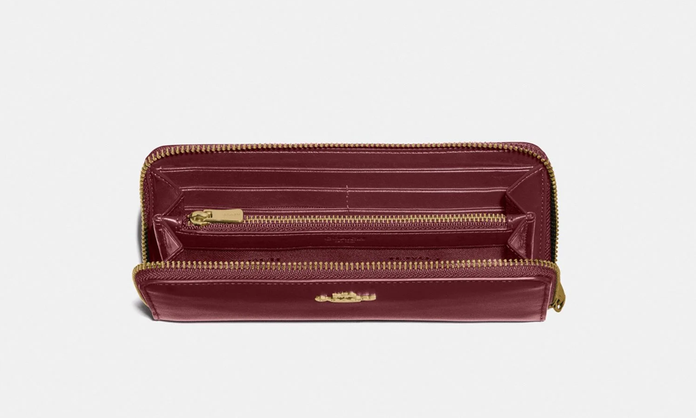 COACH Slim Accordion Zip Wallet