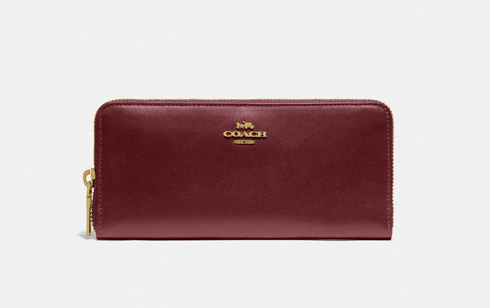 COACH Slim Accordion Zip Wallet