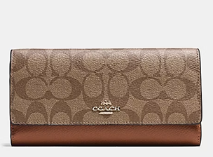 COACH TRIFOLD WALLET IN SIGNATURE