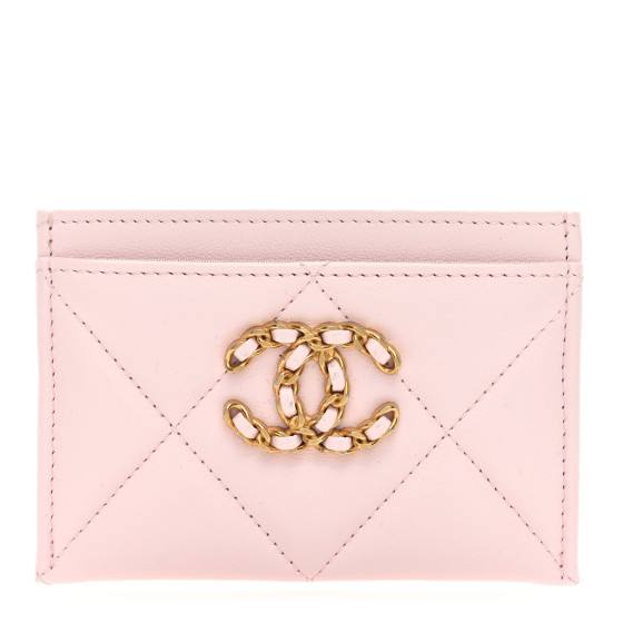 Chanel Quilted Leather 19 Card Holder