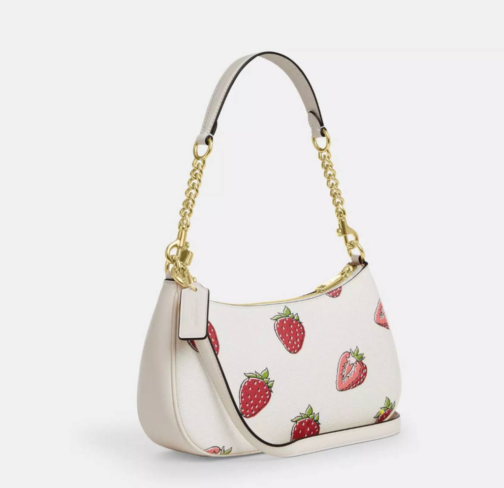 Coach Teri Shoulder Bag With Strawberry Print 🍓